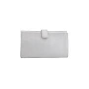 Pre-owned Leather clutches Loewe Pre-owned , White , Dames