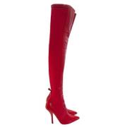 Pre-owned Leather boots Fendi Vintage , Red , Dames