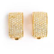 Pre-owned Yellow Gold earrings Dior Vintage , Yellow , Dames