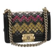 Pre-owned Leather chanel-bags Chanel Vintage , Multicolor , Dames