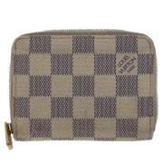 Pre-owned Canvas wallets Louis Vuitton Vintage , Beige , Dames