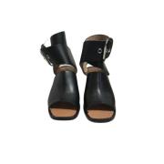 Pre-owned Leather sandals Celine Vintage , Black , Dames