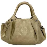 Pre-owned Leather handbags Loewe Pre-owned , Beige , Dames