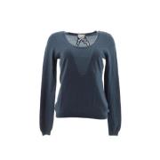 Pre-owned Wool tops Valentino Vintage , Blue , Dames