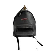 Pre-owned Leather backpacks Balenciaga Vintage , Black , Unisex