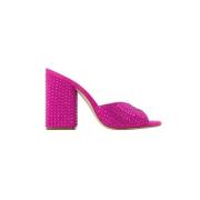 Fabric sandals Paris Texas , Pink , Dames