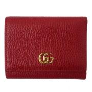 Tweedehands rode Gucci leren portemonnee Gucci Vintage , Red , Dames
