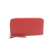 Pre-owned Canvas wallets Louis Vuitton Vintage , Red , Dames