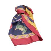 Pre-owned Silk scarves Salvatore Ferragamo Pre-owned , Red , Unisex