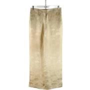 Pre-owned Fabric bottoms Armani Pre-owned , Beige , Dames