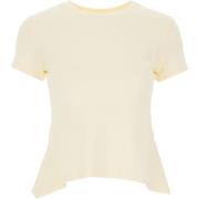 Tijdloos Cream T-Shirt voor modebewuste vrouwen Liviana Conti , Beige ...