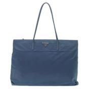 Pre-owned Canvas totes Prada Vintage , Blue , Dames