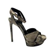 Pre-owned Sandalen Yves Saint Laurent Vintage , Black , Dames