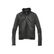 Pre-owned Leather outerwear Prada Vintage , Black , Dames