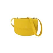 Leather shoulder-bags A.p.c. , Yellow , Unisex
