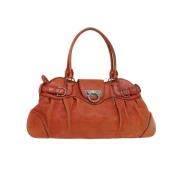 Pre-owned Leather handbags Salvatore Ferragamo Pre-owned , Orange , Da...