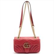 Pre-owned Leather handbags Gucci Vintage , Red , Dames