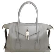 Pre-owned Leather handbags Givenchy Pre-owned , Gray , Dames