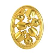 Pre-owned Metal brooches Dior Vintage , Yellow , Dames