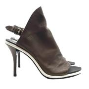 Pre-owned Fabric heels Balenciaga Vintage , Brown , Dames
