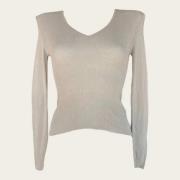 Pre-owned Silk tops Gucci Vintage , Gray , Dames