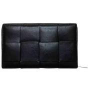 Pre-owned Leather wallets Bottega Veneta Vintage , Black , Dames