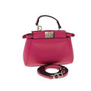 Pre-owned Leather handbags Fendi Vintage , Pink , Unisex