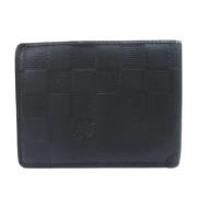 Pre-owned Coated canvas wallets Louis Vuitton Vintage , Black , Unisex