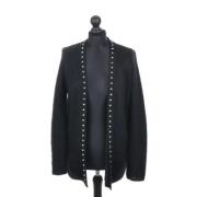 Pre-owned Wool outerwear Saint Laurent Vintage , Black , Dames