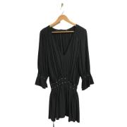 Pre-owned Viscose dresses Saint Laurent Vintage , Black , Dames