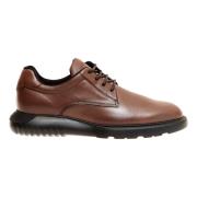 Bruin Leren Veterschoenen - Maat 39 Hogan , Brown , Heren