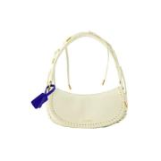 Leather handbags Off White , Beige , Dames