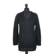 Pre-owned Wool tops Burberry Vintage , Black , Dames