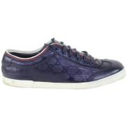 Vintage Stoffen Sneakers Gucci Vintage , Blue , Dames