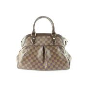 Bruin Leren Louis Vuitton Tas Louis Vuitton Vintage , Brown , Dames