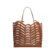Pre-owned Leather shoppers Chloé Pre-owned , Brown , Dames