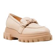 Stijlvolle dames mocassins AGL , Beige , Dames