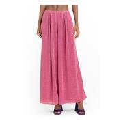 Raspberry Lumière Wide Pants Oseree , Pink , Dames