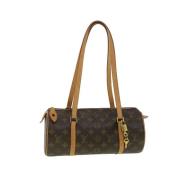 Pre-owned Canvas handbags Louis Vuitton Vintage , Brown , Dames