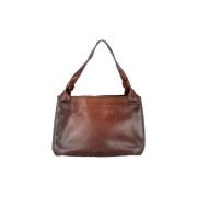 Pre-owned Leather gucci-bags Gucci Vintage , Brown , Dames