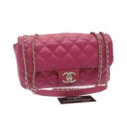 Tweedehands Roze Leren Chanel Schoudertas Chanel Vintage , Pink , Dame...