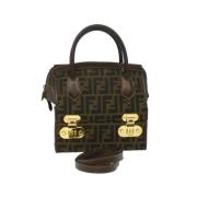 Pre-owned Nylon handbags Fendi Vintage , Brown , Dames