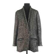 Zwarte wollen jas van Isabel Marant Isabel Marant Pre-owned , Black , ...