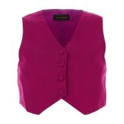 Tyrian Purple Polyester Vest - Stijlvol en SEO-vriendelijk Andamane , ...