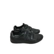 Pre-owned Leather sneakers Prada Vintage , Black , Dames