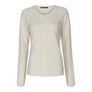 Comfortabele Cashmere Cardigan 50067 Btfcph , White , Dames