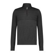 Zwarte Half Zip Coltrui State of Art , Black , Heren