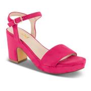 High Heel Sandals B&Co , Pink , Dames