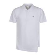 Witte T-shirt met Logo Patch Comme des Garçons , White , Heren