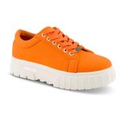 Sneakers B&Co , Orange , Dames